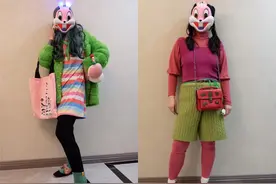 脚踩“梅花鹿”，身上红配绿，这些穿搭高手中谁是土味王者？图片