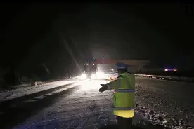 受降雪影响甘肃中东部地区多条高速实施临时管制图片