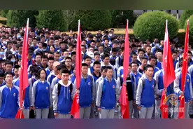 庆阳一中师生在南梁开展清明节祭扫活动图片