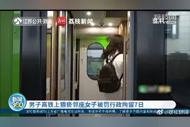 勇敢说“不”！男子高铁上猥亵邻座女子被拘7日图片