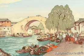 插画赏析：日式小桥流水人家 ​​​​图片