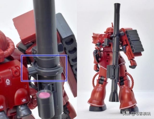 模玩测评：转11区测评系列 HG GTO 夏亚专用扎古II 红色彗星Ver.