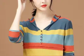 不得不服，这针织卫衣真美！适合6070后女人，时髦保暖美嫩图片