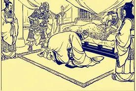 刘备临终前发现诸葛亮的两个缺点，委婉指出，但是孔明没听懂图片