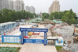 新武金堤路北段，即复兴南路，正式开始施工建设图片