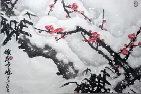 梅与雪的对比一一读卢梅坡的《雪梅》图片