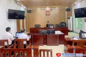 乐东法院黄流法庭通过“云上法庭”在线审理民间借贷纠纷图片