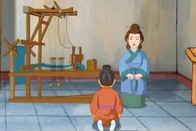 古代小故事：孟母断织图片