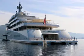 球天下-切尔西老板阿布游艇：10亿镑日蚀号到送普京奥林匹亚号图片