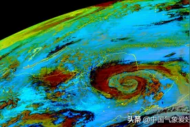 东北出现“干台风”，太空可见！网友：吹风下雨还以为台风真来了图片