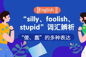 词汇辨析：“silly、foolish、stupid”英语词汇辨析归纳总结图片