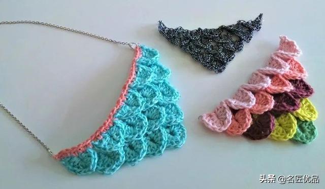 温暖毛线钩鱼鳞的方法