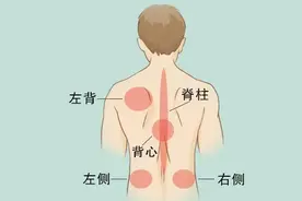 后背疼与多种病有关！一张「疼痛位置图解」看得明明白白图片