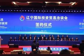 沈阳辽中区区长带队参加辽宁国际投资贸易洽谈会并洽谈项目，开展招商引资活动图片