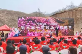 岫岩县非遗人才妙笔助力映山红景区图片