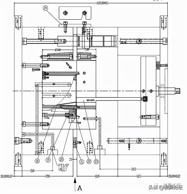 仪表窗面板注塑模具设计+3d