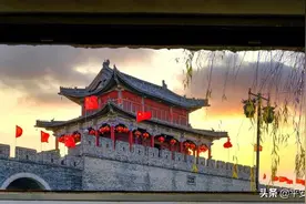 【商丘美景】夕阳下的商丘古城图片