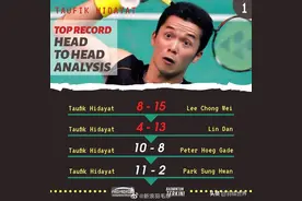 陶菲克与生涯主要对手之间的交手记录图片