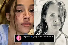 Doja Cat 究竟骂打雷姐了吗？Gang Sunk That Dunker是什么意思？图片