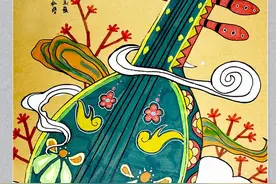 儿童画教程｜感受传统乐器的艺术魅力--“民乐之王”琵琶图片