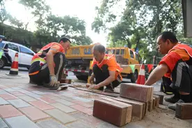 石家庄77条道路69处塌陷已修复65处，发现路面塌陷请拨12319图片