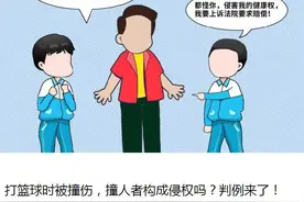 打篮球时被撞伤，撞人者要负责么？判例来了！图片