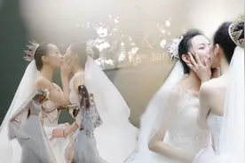 杨丽萍徒弟水月婚礼现场曝光，身穿婚纱仙气十足图片