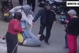 遛狗不牵绳，男子被狗吓到反遭暴打，狗主人：给我家狗道歉图片