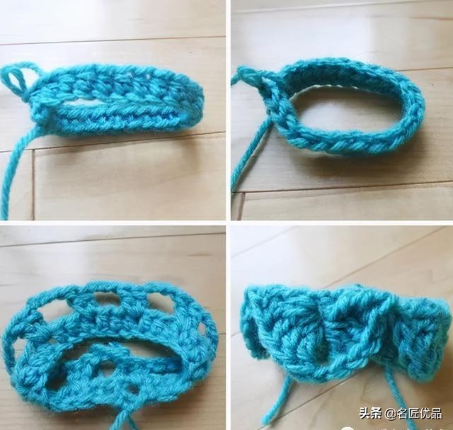 温暖毛线钩鱼鳞的方法