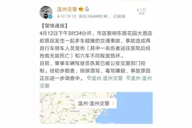 温州闹市区一车连撞多车，路边骑行母子一死一伤！肇事者刚从海外回国，已被刑拘图片