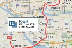 广州正在修建地铁10号线，经过区域：天河区、越秀区、海珠区等图片