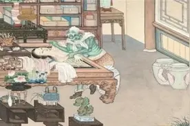 清朝一幅无名女鬼图，放大10倍后看她在干啥？网友：不敢仔细看图片