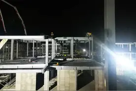 恒通科技人“挑灯夜战”，全力推进雄安建设者之家项目工程建设图片