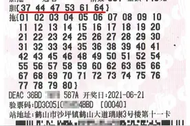 选七玩法6胆全拖遇上派奖，江门彩民6胆全中收获199280元图片