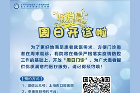 【告知】上海市口腔病防治院周日开诊啦！图片