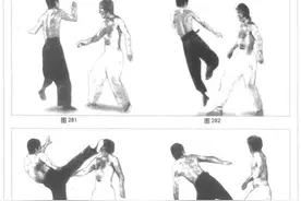 全图解李小龙截拳道腿法(10)：高位勾踢技术与搏击格斗实战教学图片