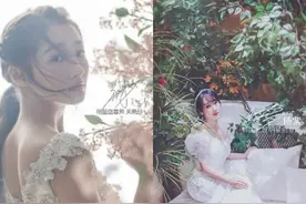 关晓彤杨紫拍摄同一婚纱品牌写真，杨紫这次终于一雪前耻图片