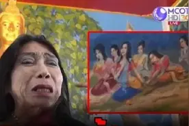 泰国第3性别网红惊现寺庙壁画图片