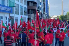 给印度当头一棒，在印度洋咽喉位置建军事基地？马尔代夫民众抗议图片