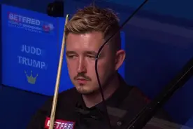 斯诺克名将收退赛大礼，完胜特鲁姆普，再战黑马剑指冠军图片