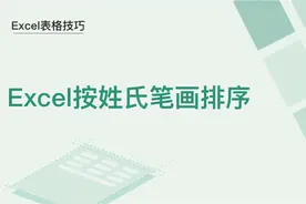 Excel表格技巧—Excel按姓氏笔画排序图片