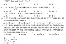 2020年苏州中考一模数学试卷图片