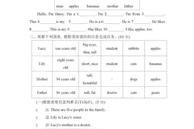 最新人教PEP版三年级英语下册阅读专项复习卷（含答案）图片