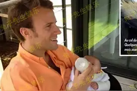 马克龙夫妇太有爱！68岁布丽吉特亲吻孙子，马克龙帮喂奶好认真图片