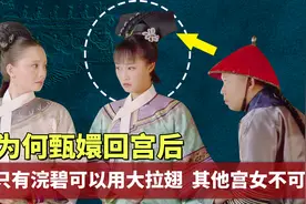 为何甄嬛回宫后，只有浣碧可以用大拉翅，其他宫女不可以？图片