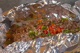 在家做锡纸牛肉：记住这个2点，牛肉顺滑，香辣爽口，开胃下饭图片