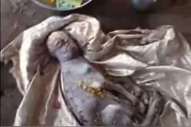 印度出现人脸山羊怪胎，有人说是人兽杂交，这究竟是怎么回事？图片