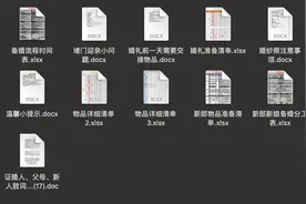 超全备婚清单表1——各阶段物品采购清单表图片