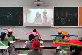 杭州小学开学，学生带“一米帽”上学，效果如何？图片