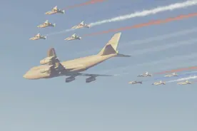 美国空军的疯狂脑洞——波音747搭载10架战机的空天母舰计划图片